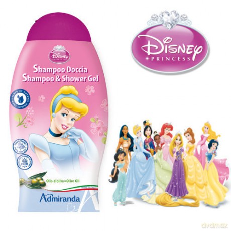 Disney Princess 2 w 1 - Żel pod prysznic + Szampon 250 ml