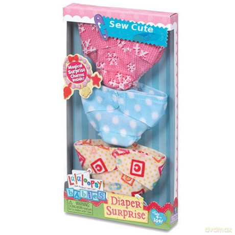 Lalaloopsy Babies Pieluszkowa Niespodzianka - Pieluszki z niespodzianką 3-pack, 3 rodzaje