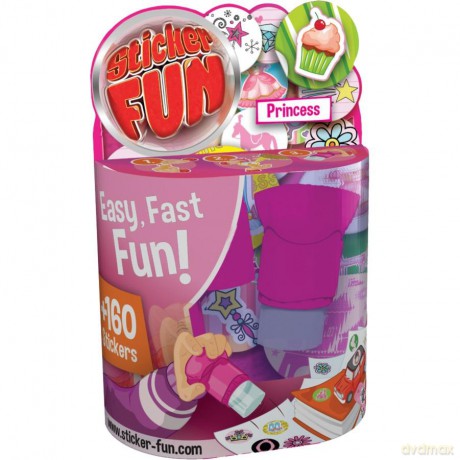 Naklejko-Stempelki Sticker Fun PRINCESS-Stempelek+160 naklejek