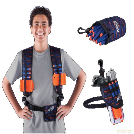 NERF ELITE Kabura na biodro + Etui na strzałki + kamizelka