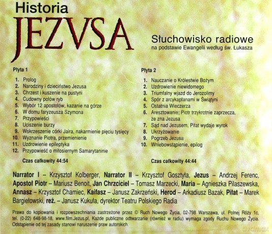 Historia Jezusa słuchowisko [AUDIOBOOK] [2CD]