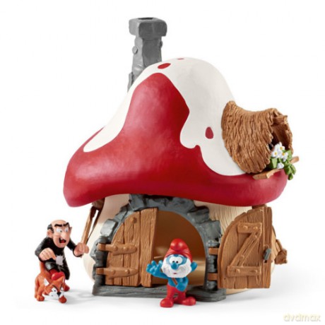 Schleich Domek Smerfów z 2 figurkami [FIGURKA]