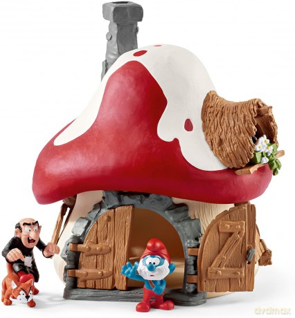 Schleich Domek Smerfów z 2 figurkami [FIGURKA]
