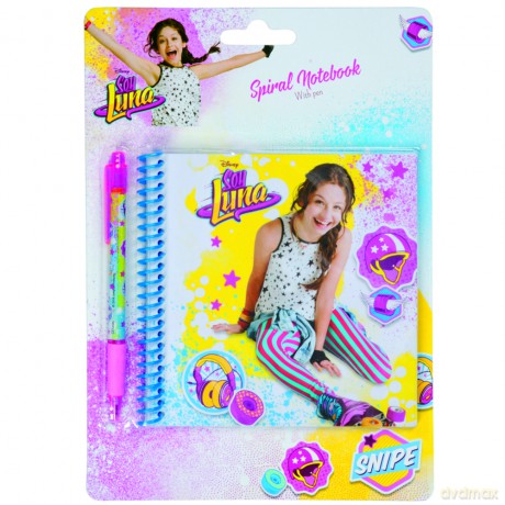 Soy Luna - notatnik na spirali 14,5 cm x 14,5 cm z długopisem