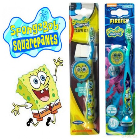 SpongeBob - Szczoteczka do zębów z nakładką