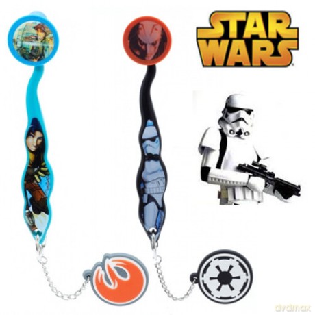 Star Wars - Zestaw Szczoteczka z nakładką + breloczek 2ass. (Gwiezdne Wojny)