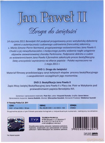 Jan Paweł II - Droga do świętości (TVP) (digipack) [2DVD]