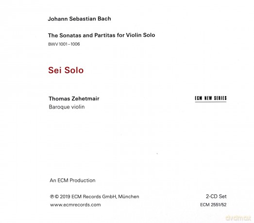 Thomas Zehetmair: Bach: Sei Solo [2CD]