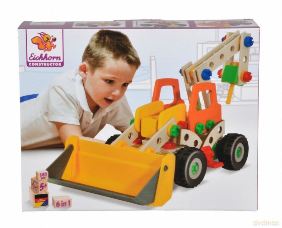 Klocki konstrukcyjne Constructor Koparka, 140 el.