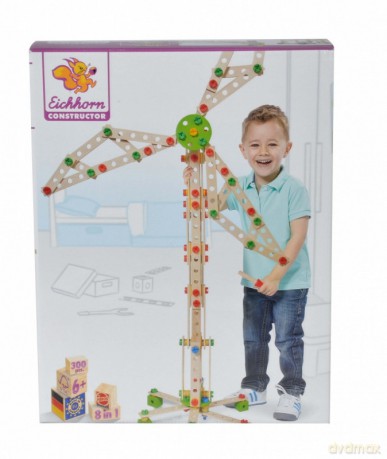 Klocki konstrukcyjne Constructor Wiatrak, 300 el.