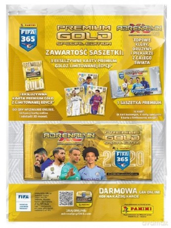 Kolekcja karty FIFA 365 2020 saszetka premium gold [KARTY]