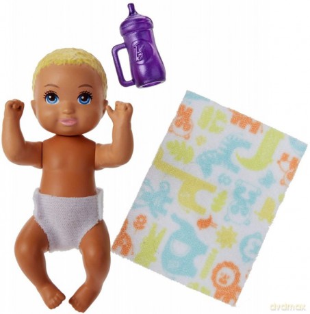 Lalka Barbie Klub Opiekunek Niemowlę + akcesoria FHY80