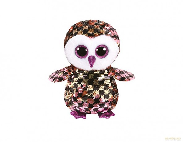 Maskotka TY Beanie Boos - Cekinowa sowa 24 cm