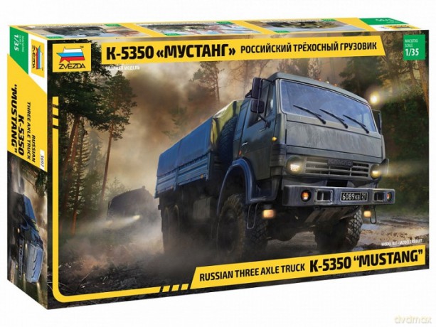Model plastikowy 6x6 Army Truck Kamaz-5350 Mustang