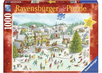RAVENSBURGER 1000 el. Świąteczny dzień [PUZZLE]