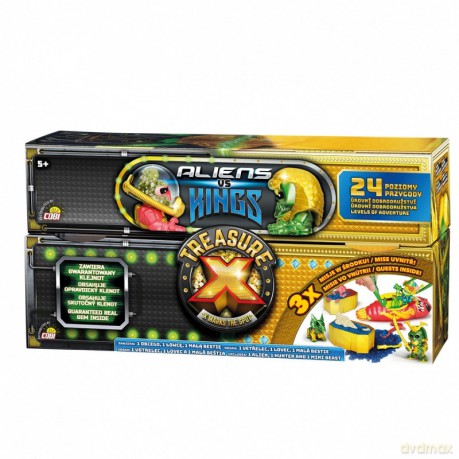 Zestaw figurek Treasure X Aliens vs Kings 3pak [FIGURKA]