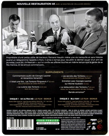 Les Tontons Flingueurs (Testament gangstera) (steelbook) [Blu-Ray 4K]+[Blu-Ray]