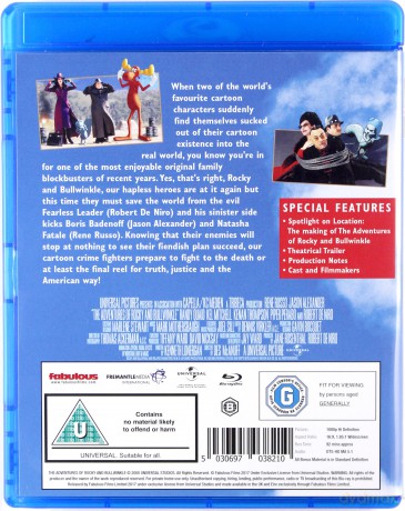 The Adventures of Rocky & Bullwinkle (Rocky i łos Superktoś) [Blu-Ray]