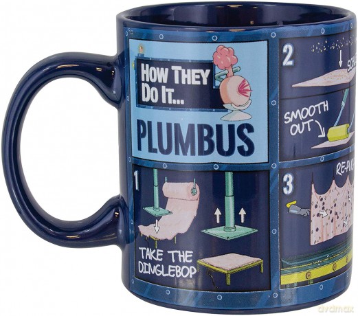Rick and Morty Plumbus Instruction Kubek