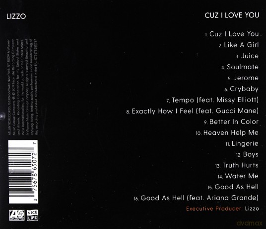 Lizzo: Cuz I Love You (Super Deluxe) [CD]