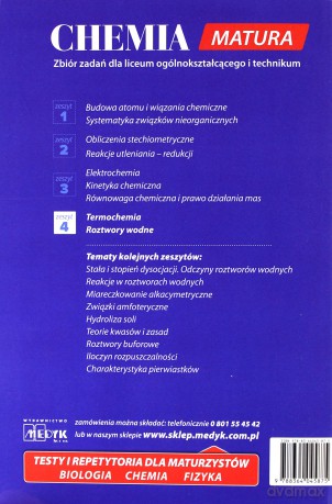 Chemia Zbiór zadań Zeszyt 4 Matura poziom rozszerzony - Michał Fau [KSIĄŻKA]  