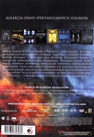 Gra o Tron Sezon 1-8 [38DVD]