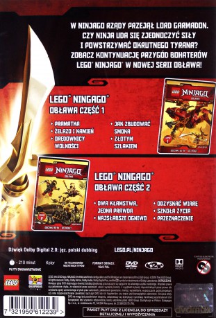 LEGO Ninjago Obława część 1-2 (odcinki 85-94) Pakiet [2DVD]