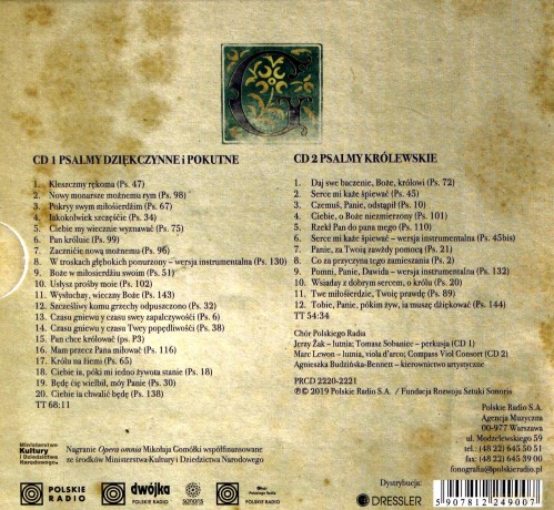 Mikołaj Gomółka: Melodie na psałterz polski vol. 2 [2CD]