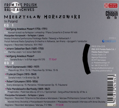 Mieczysław Horszowski: Mieczysław Horszowski in Poland [2CD]