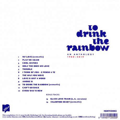 Tanita Tikaram: To Drink The Rainbow An Anthology 1988 - 2019 [2CD]