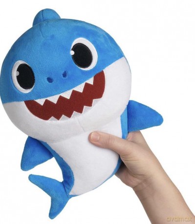 Maskotka śpiewający Baby Shark niebieski