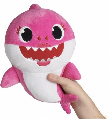 Maskotka śpiewający Baby Shark różowy