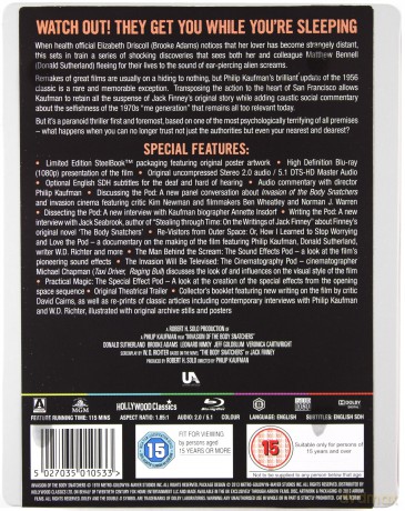 Invasion of the Body Snatchers (Inwazja łowców ciał) (steelbook) [Blu-Ray]