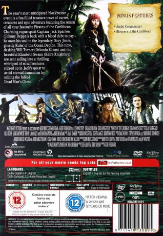 Pirates of the Caribbean: Dead Man's Chest (Piraci z Karaibów - Skrzynia umarlaka) (Disney) [DVD]
