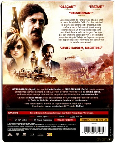 Loving Pablo (Kochając Pabla, nienawidząc Escobara) (steelbook) [Blu-Ray]