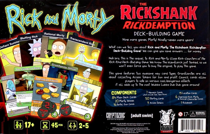 Rick and Morty The Rickshank Rickdemption Deck Building Game [KARTY]