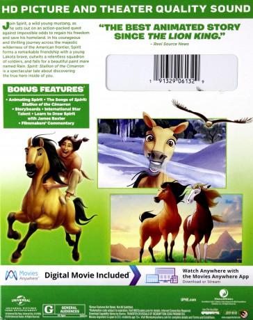 Spirit: Stallion of the Cimarron (Mustang z dzikiej doliny) [Blu-Ray]