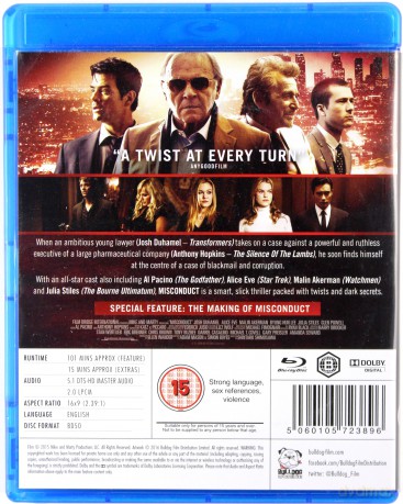 Misconduct (Pozory prawdy) [Blu-Ray]