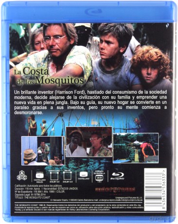 The Mosquito Coast (Wybrzeże moskitów) [Blu-Ray]