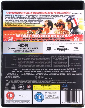 Easy Rider [Blu-Ray 4K]+[Blu-Ray]