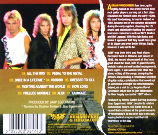 Vandenberg: Alibi [CD]