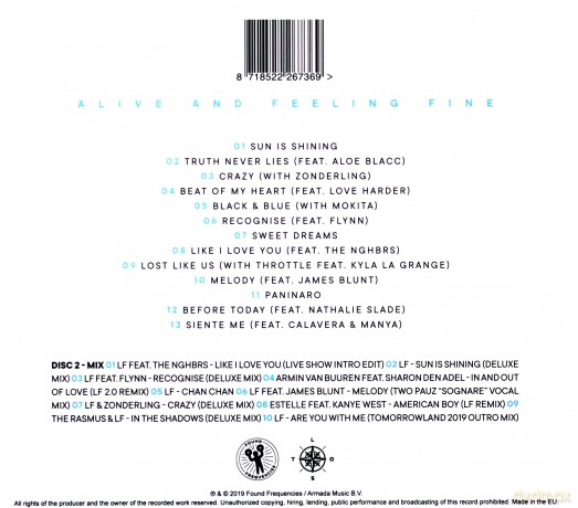 Lost Frequencies: Alive And Feeling Fine [2CD]