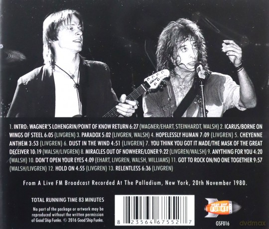 Kansas: Carry On For No Return [CD]