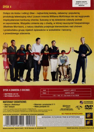 Glee sezon 1 Dysk 4 [DVD] 