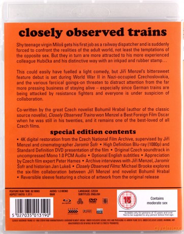 Closely Observed Trains [Blu-Ray]+[DVD]