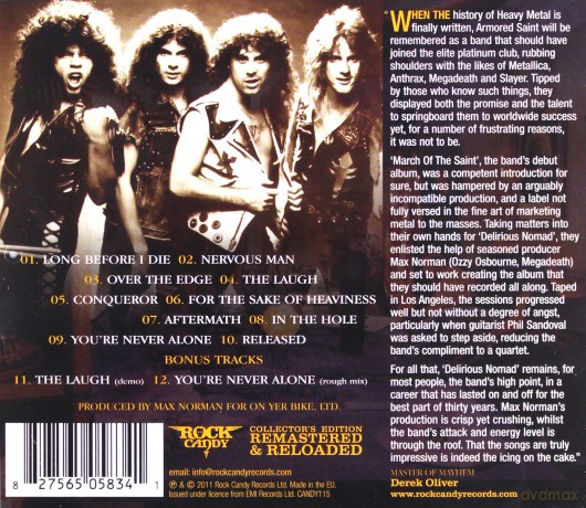 Armored Saint: Delirious Nomad [CD]
