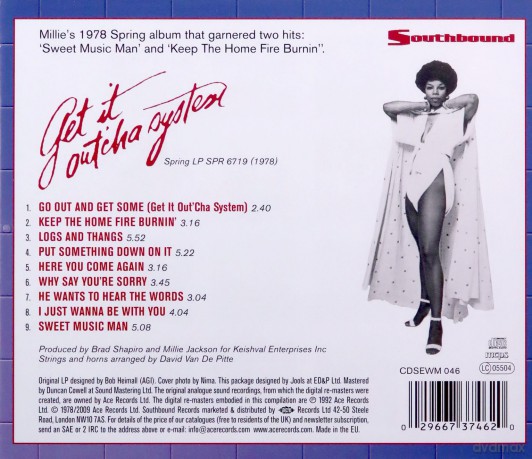 Millie Jackson: Get It Outcha System [CD]
