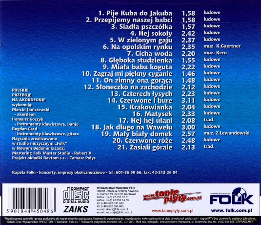 Polskie przeboje na akordeonie 1 [CD]