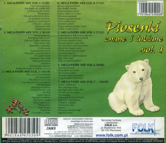 Piosenki znane i lubiane - Biały Miś vol.4 [CD]
