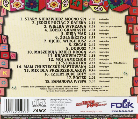 Piosenki dla najmłodszych - Jedzie pociąg z daleka [CD]